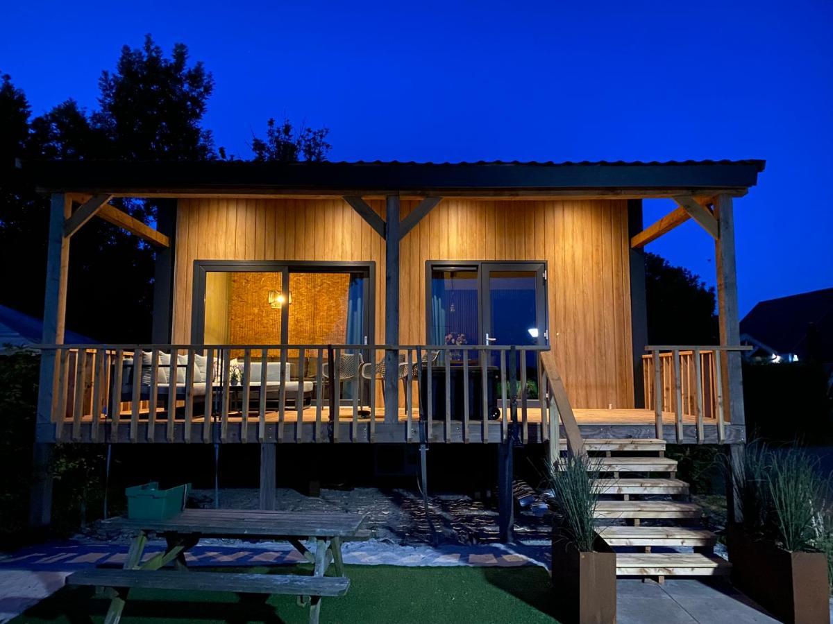 Camping Kleine Belterwijde, Wiede Lodge Met Uitzicht Over Het Water Extérieur photo